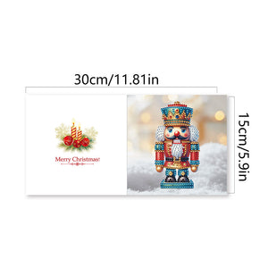 6pcs/ensemble de cartes de vœux diamant de Noël