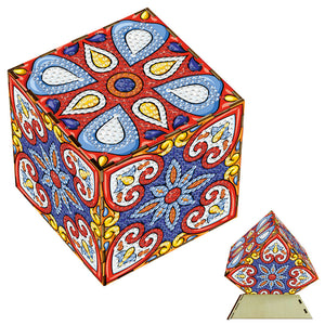 Ornements de Noël Mandala-Diamant Combinaison Cube Magique