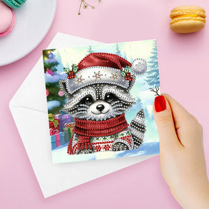 2/6/12Pcs/Set Noël-Diamond Greeting Cards