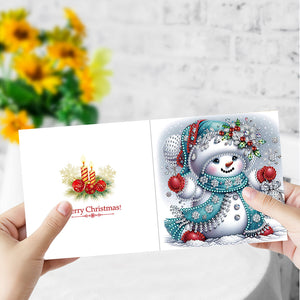 2/6/12Pcs/Set Noël-Diamond Greeting Cards