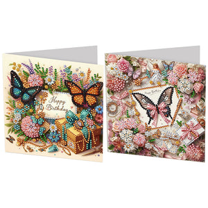 2/6/12Pcs/Set Noël-Diamond Greeting Cards