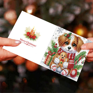 2/6/12Pcs/Set Noël-Diamond Greeting Cards