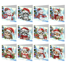 Charger l&#39;image dans la galerie, 2/6/12Pcs/Set Noël-Diamond Greeting Cards
