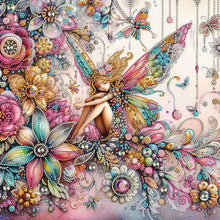 Charger l&#39;image dans la galerie, Flower Fairy-Partial Special Diamond Painting-40x40cm
