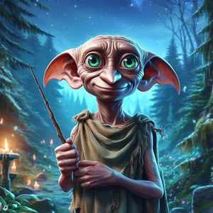 (Multi-Taille Rond / Carré) Harry Potter Dobby-Diamond painting