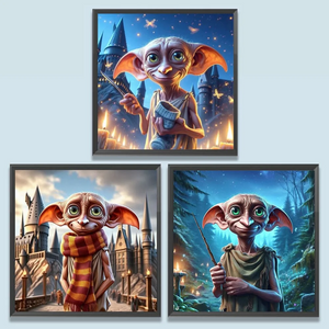 (Multi-Taille Rond / Carré) Harry Potter Dobby-Diamond painting