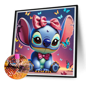 Stitch-complet Round peinture au diamant-30x30cm