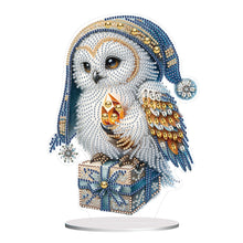 Charger l&#39;image dans la galerie, Owl-Single Side Drill-Acrylic Diamond Desktop Ornament
