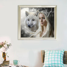 Charger l&#39;image dans la galerie, Loup beauté -Diamond painting 30*40
