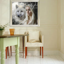 Charger l&#39;image dans la galerie, Loup beauté -Diamond painting 30*40
