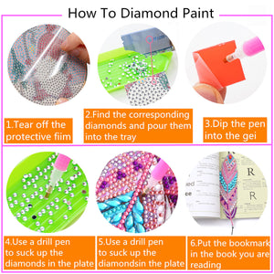 DIY Diamond Painting-Feather signet