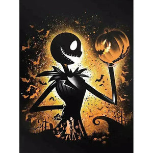 Tableau noir dessin animé figure-perceuse ronde diamant peinture 30*40cm