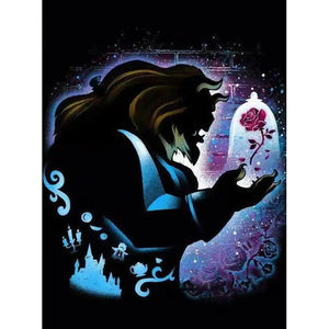 Tableau noir dessin animé figure-perceuse ronde diamant peinture 30*40cm