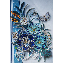 Charger l&#39;image dans la galerie, Quilling Papier Fleurs Partielle Spécial Forme 30*40
