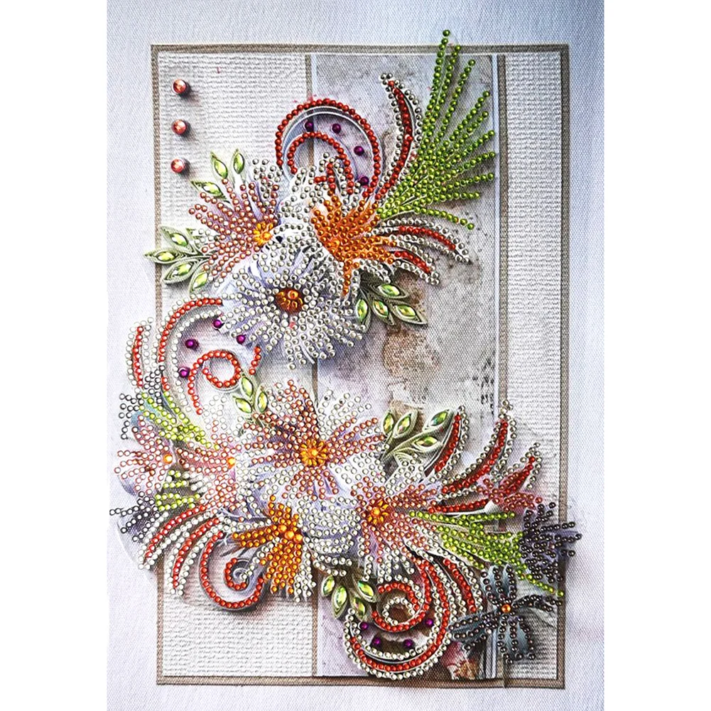 Quilling Papier Fleurs Partielle Spécial Forme 30*40