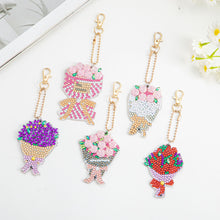 Charger l&#39;image dans la galerie, 5 pièces/ensemble fleur DIY porte-clés
