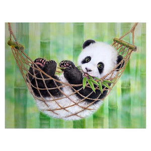 Panda - peinture en diamant complet - 30x40cm