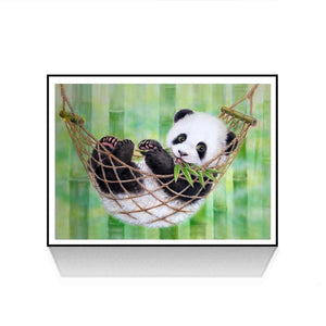 Panda - peinture en diamant complet - 30x40cm