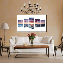 Charger l&#39;image dans la galerie, Coucher de soleil 5 - photos - diamant rond complet - 95x45cm
