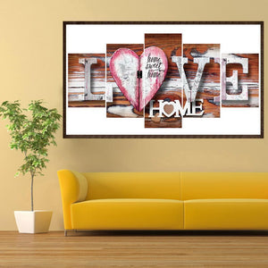 LOVE 5 - photos - diamant rond complet - 95x45cm