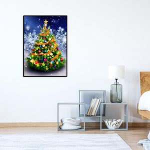 Noël - diamant rond complet - 30x40cm