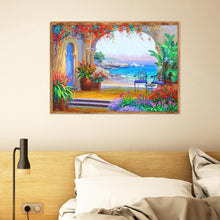 Charger l&#39;image dans la galerie, Bord de mer tranquille - peinture en diamant complet - 40x30cm
