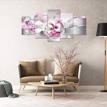 Charger l&#39;image dans la galerie, 5pcs/set flower - peinture en diamant ronde - 95x45cm
