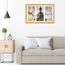 Charger l&#39;image dans la galerie, 3pcs/set buddha - peinture en diamant ronde - 90x55cm
