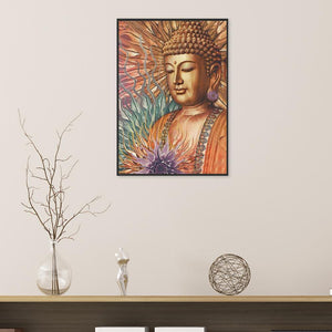 Bouddha - diamant rond complet - 30x40cm