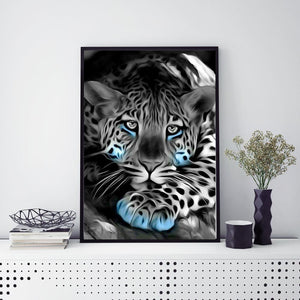 Tigre - diamant rond complet - 30x40cm