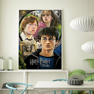 Harry potter - diamant rond complet - 30x40cm