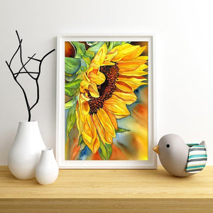 Tournesol - diamant rond complet - 30x40cm