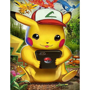 40'50cm Pikachu Pokemon - Full Drill BRICOLAGE Diamond Painting