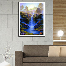 Charger l&#39;image dans la galerie, Paysage - diamant rond complet - 30x40cm
