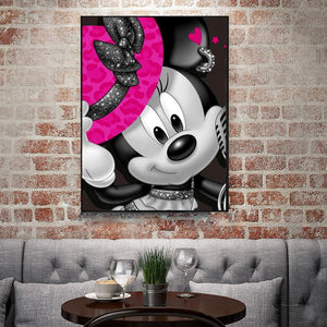 Minnie - diamant rond complet - 30x40cm