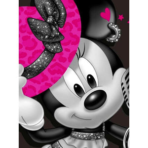 Minnie - diamant rond complet - 30x40cm