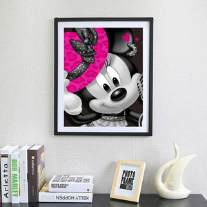 Minnie - diamant rond complet - 30x40cm