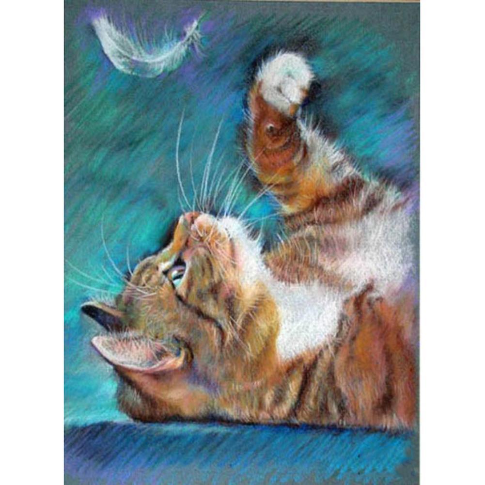 Tigre - diamant rond complet - 30x40cm