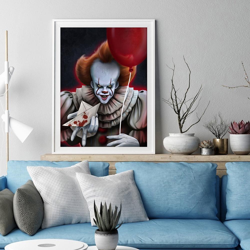 Clown - diamant rond complet - 30x40cm