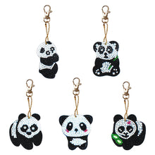 Charger l&#39;image dans la galerie, 5pièces Panda DIY Porte-clés
