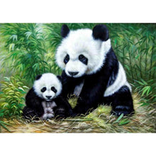 Charger l&#39;image dans la galerie, Panda - diamant rond complet - 30x40cm
