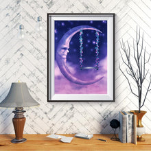 Charger l&#39;image dans la galerie, Chambre à coucher de lune - diamant rond plein - 40x30cm
