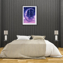 Charger l&#39;image dans la galerie, Chambre à coucher de lune - diamant rond plein - 40x30cm
