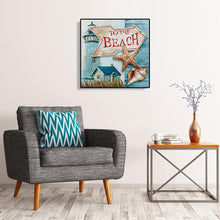 Charger l&#39;image dans la galerie, Plage - peinture en diamant complet - 30x30cm
