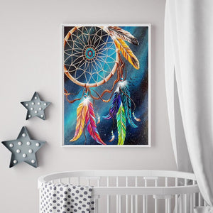 Dreamcatcher - diamant rond complet - 30x40cm