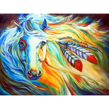 Charger l&#39;image dans la galerie, Peinture de cheval - peinture complète de diamant - 40x30cm
