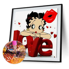 Charger l&#39;image dans la galerie, Betty boop - peinture en diamant complet - 40x40cm
