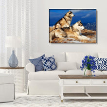 Charger l&#39;image dans la galerie, Deux dogspictures - peinture diamant pleine - 40x30cm
