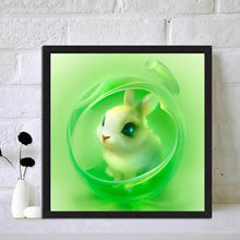 Charger l&#39;image dans la galerie, Lapin elfe - peinture en diamant complet - 30x40cm
