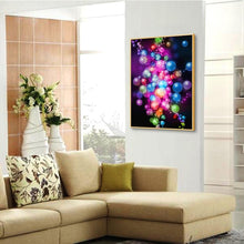 Charger l&#39;image dans la galerie, Cercle de bulles - diamant rond complet - 30x40cm
